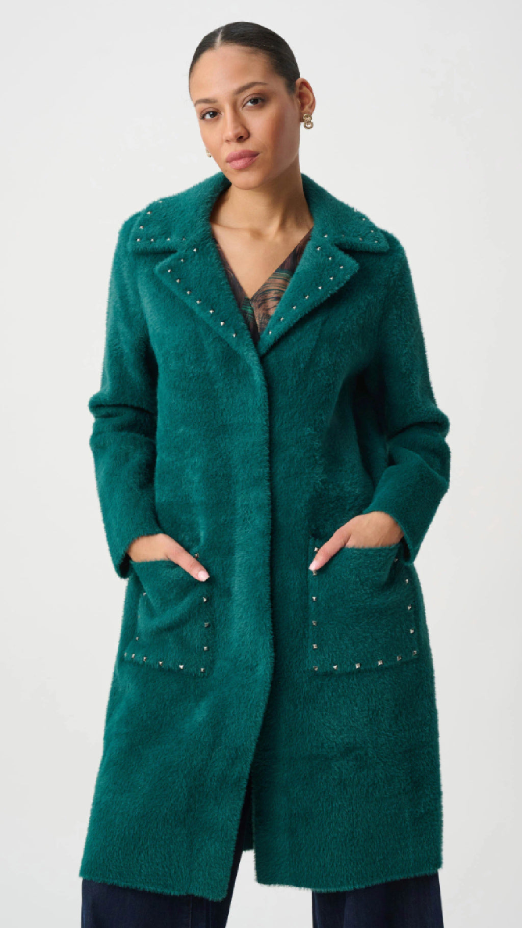 Joseph Ribkoff Studded Sweater Coat