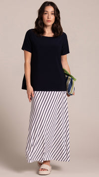 Soft Square Neck Top, Short Sleeves