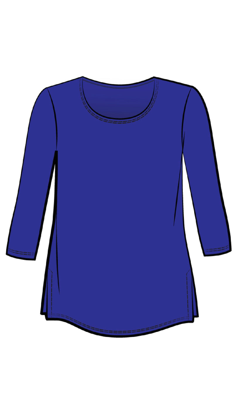 Go To Classic T-Relax, 3/4 Sleeve-Solid Colours (selected colours on Sale)