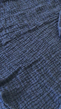 Flared Crinkle Linen, Cotton Tunic and Lantern Pant
