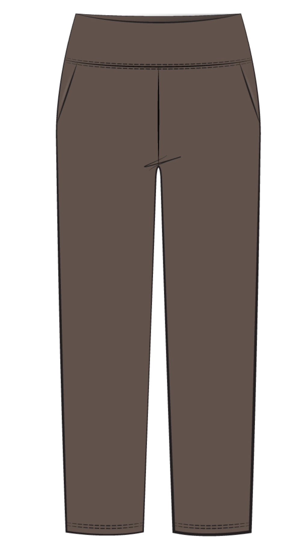 Straight Leg Pant with Yoke