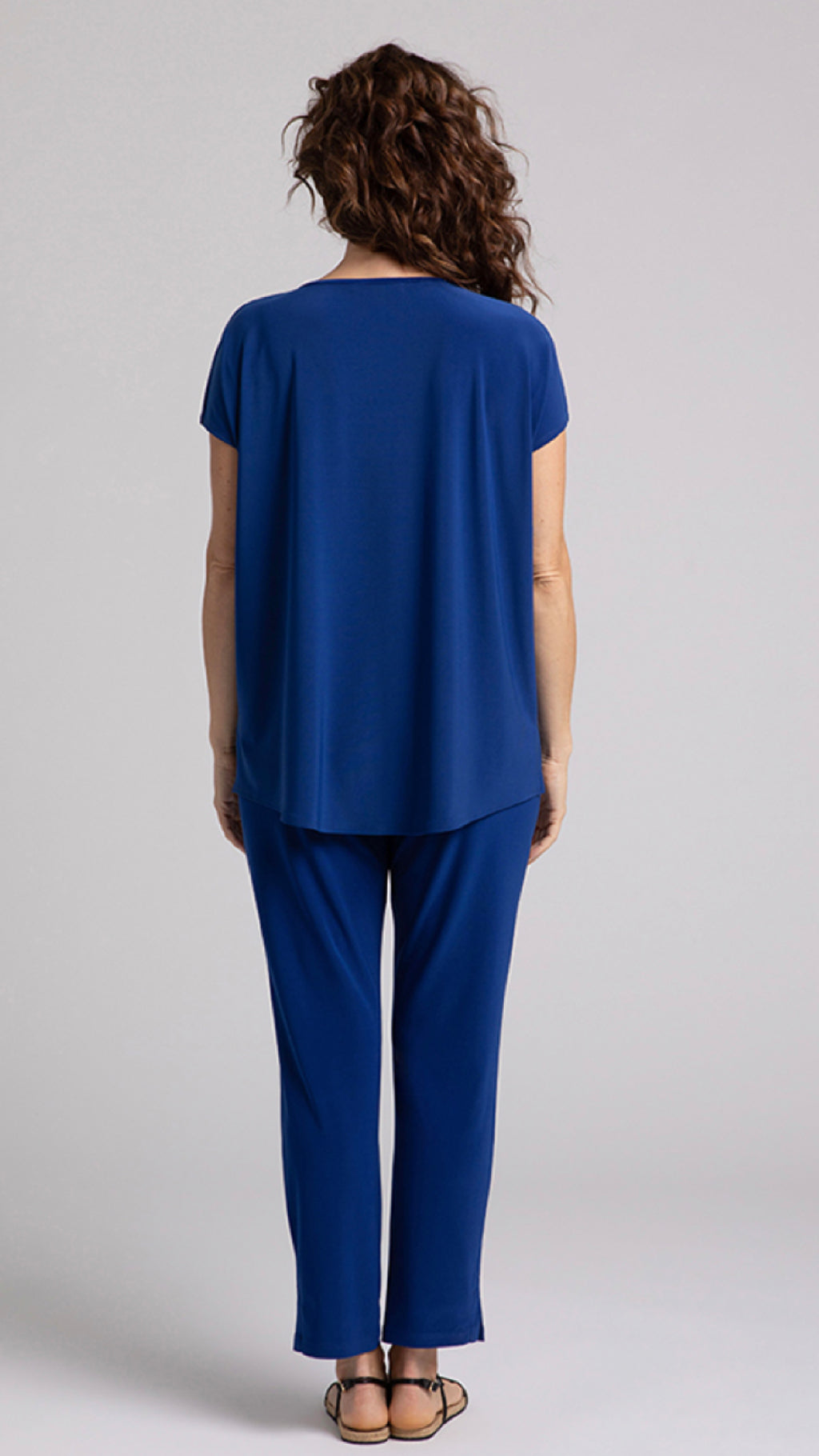 V-Neck Slit Sleeve Top