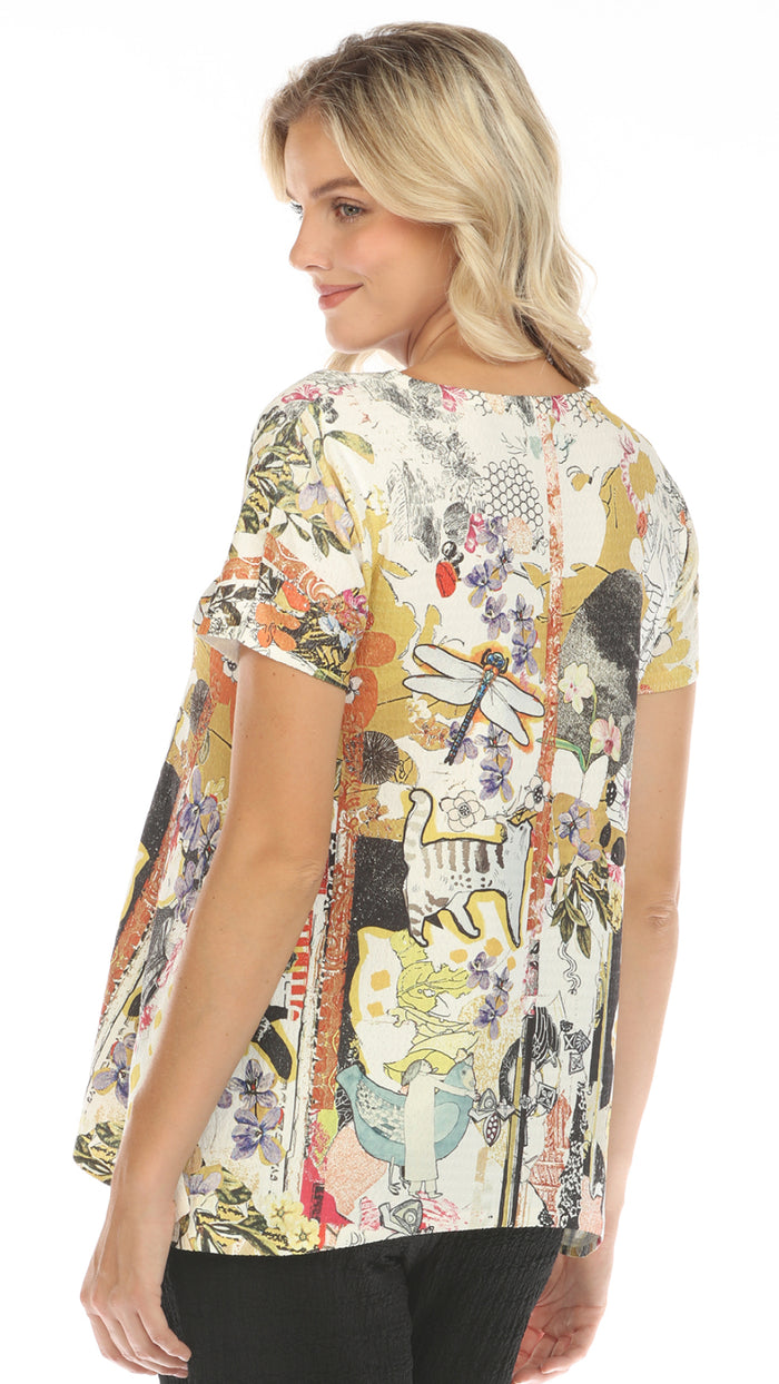 Inoah Short Sleeve Round Neck Top