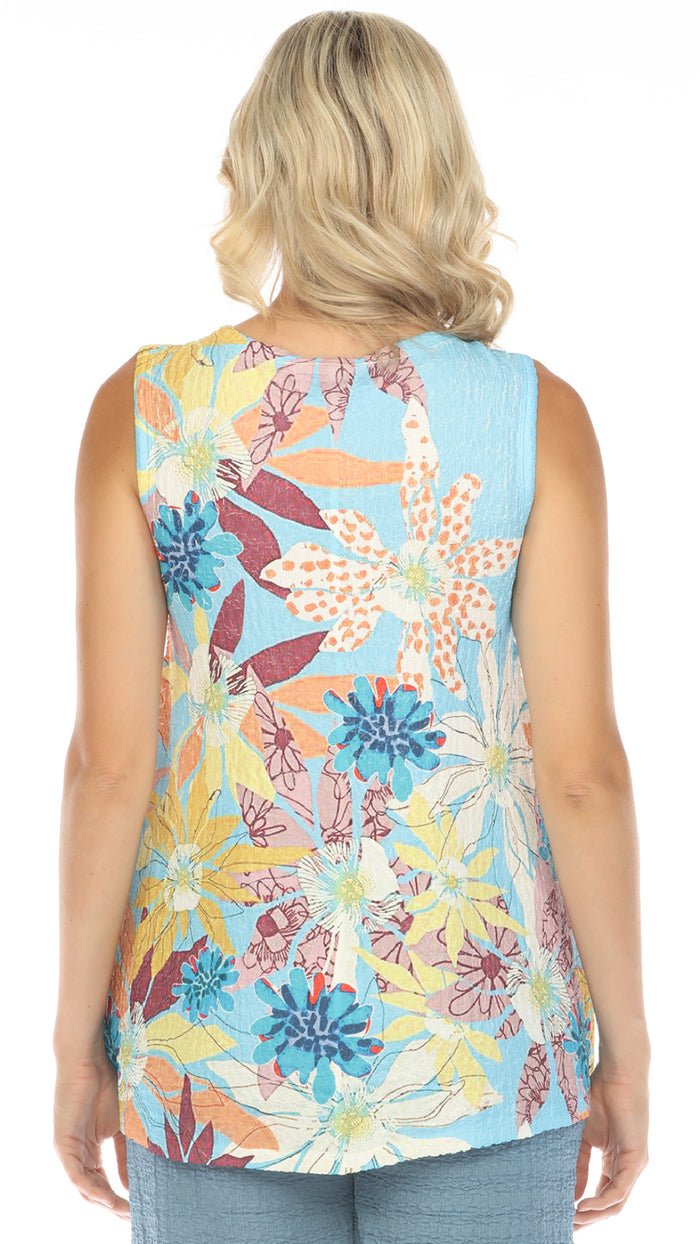 Inoah Sleeveless Hi Low Tank Top