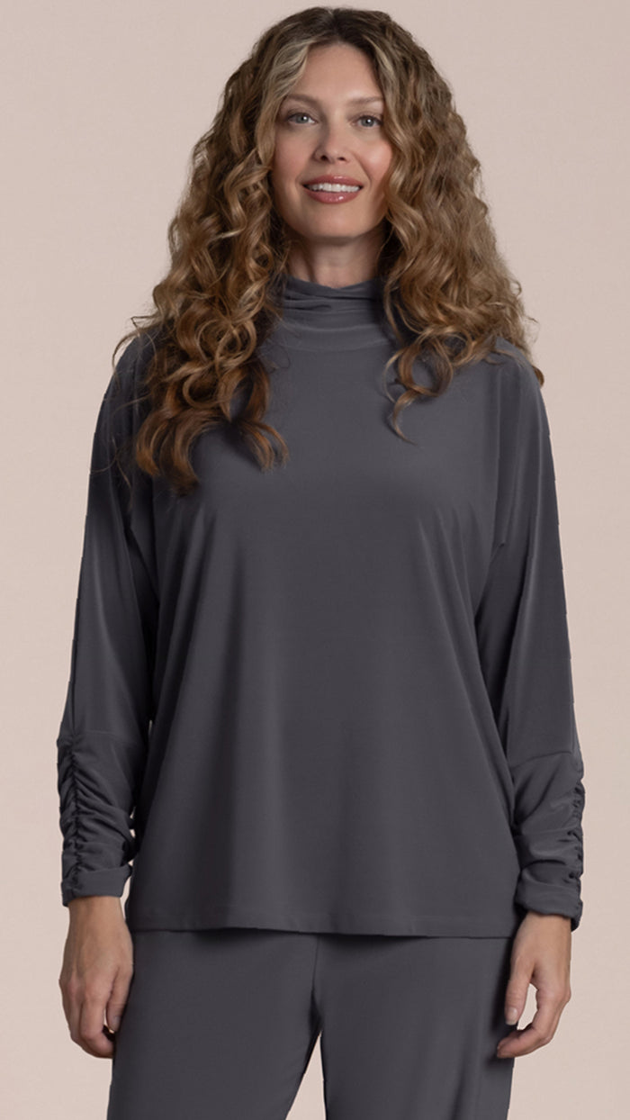 Eco Slouch Turtle Neck Top