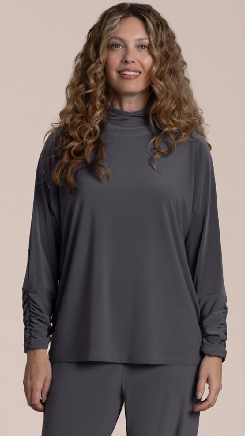 Eco Slouch Turtle Neck Top