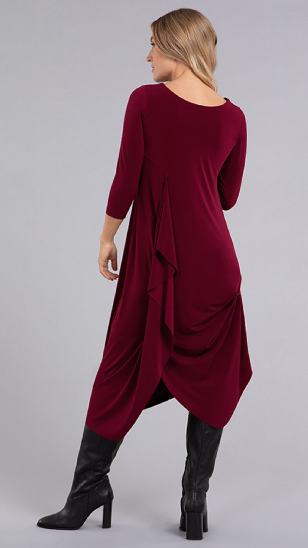 Drama Dress, 3/4 sleeve (Selected Colours on Sale)