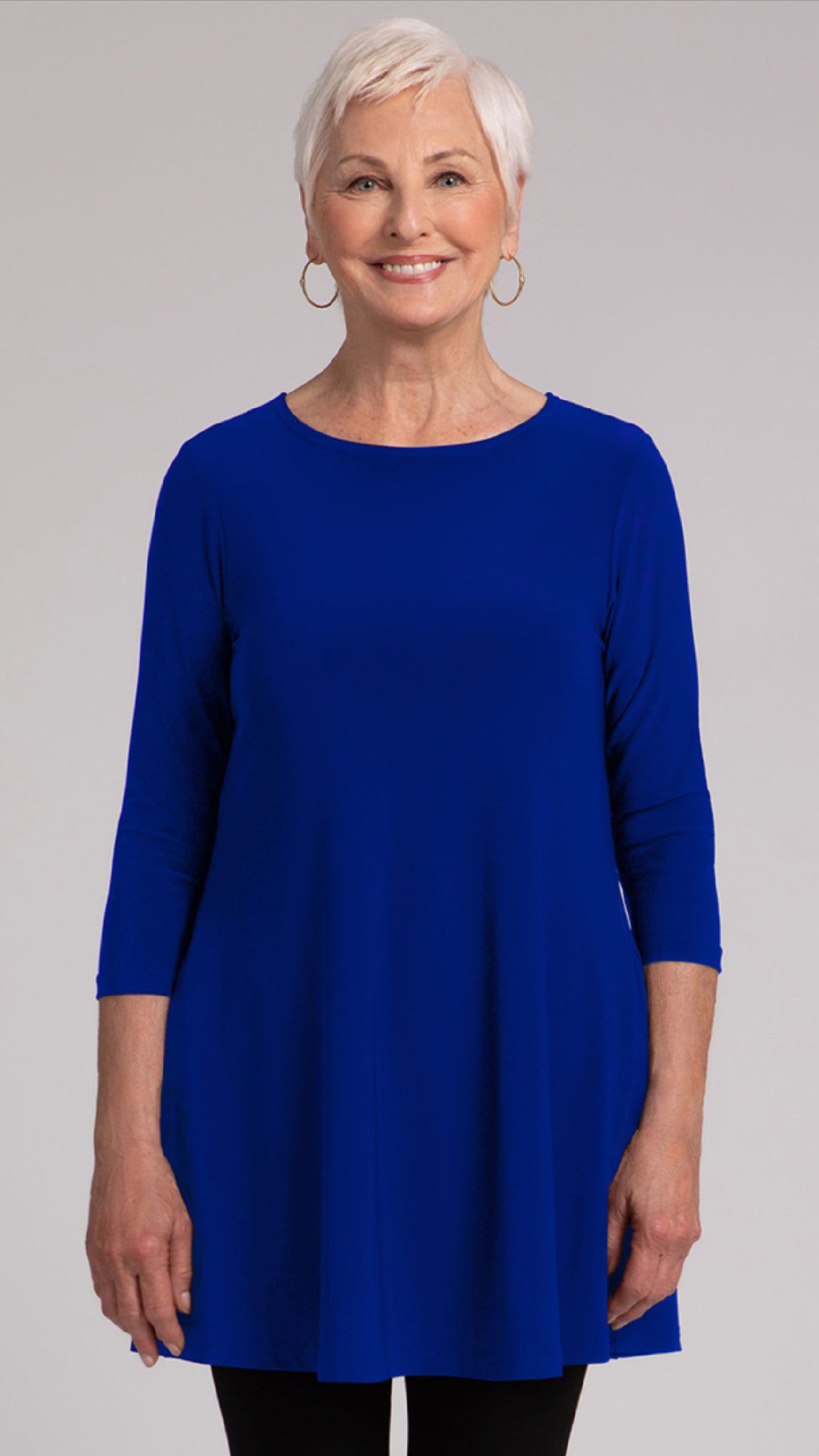 Trapeze Tunic, 3/4 Sleeve