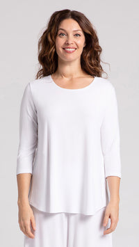 Go To Classic T-Relax, 3/4 Sleeve-Solid Colours