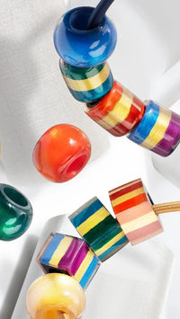 Prue’s Bliss Beads-Striped Cube or Tube