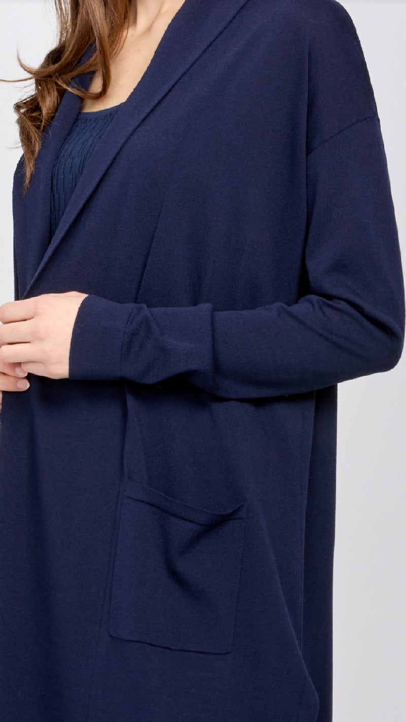 Drop Shoulder, Long Sleeve Cardigan