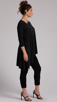 Flounce Boomerang Tunic, 3/4 Sleeve (Sale)