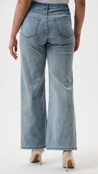 Joseph Ribkoff-Goldie/Classic Wide-Leg Stretch Jeans
