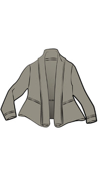 Splice Roll Neck Cardigan
