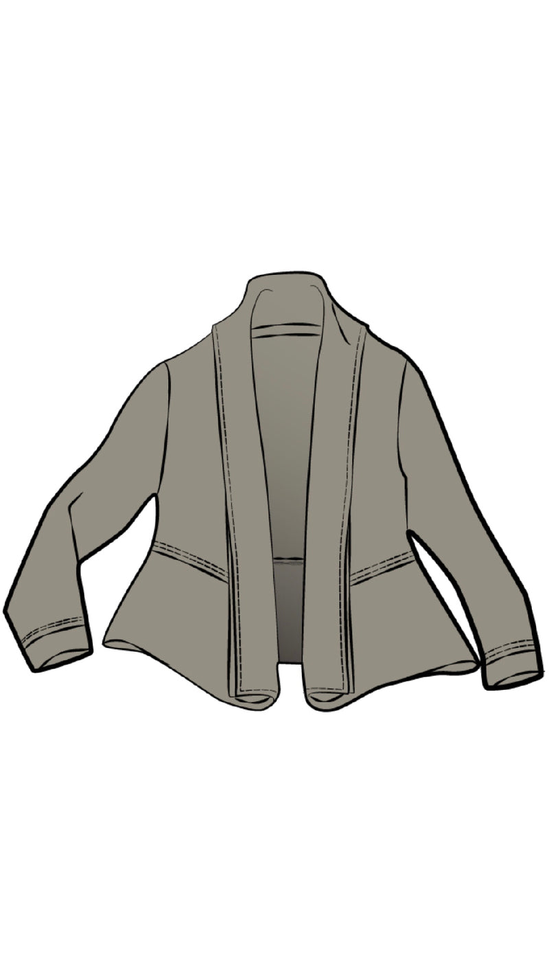 Splice Roll Neck Cardigan