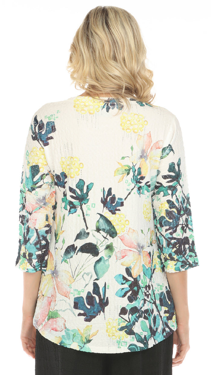 Inoah 3/4 Sleeve A-line Hilo Top