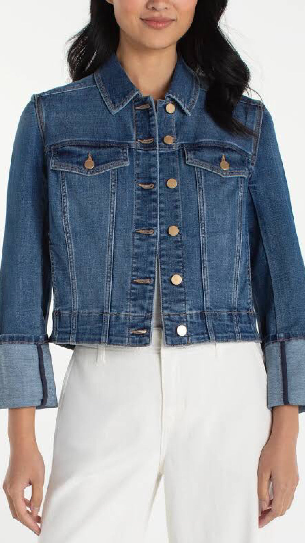 Bracelet Length High Cuff Trucker Jacket-West Ways