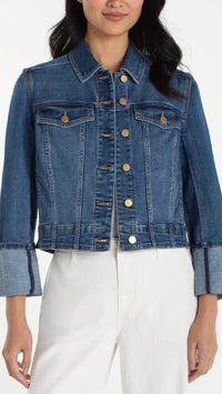 Bracelet Length High Cuff Trucker Jacket-West Ways