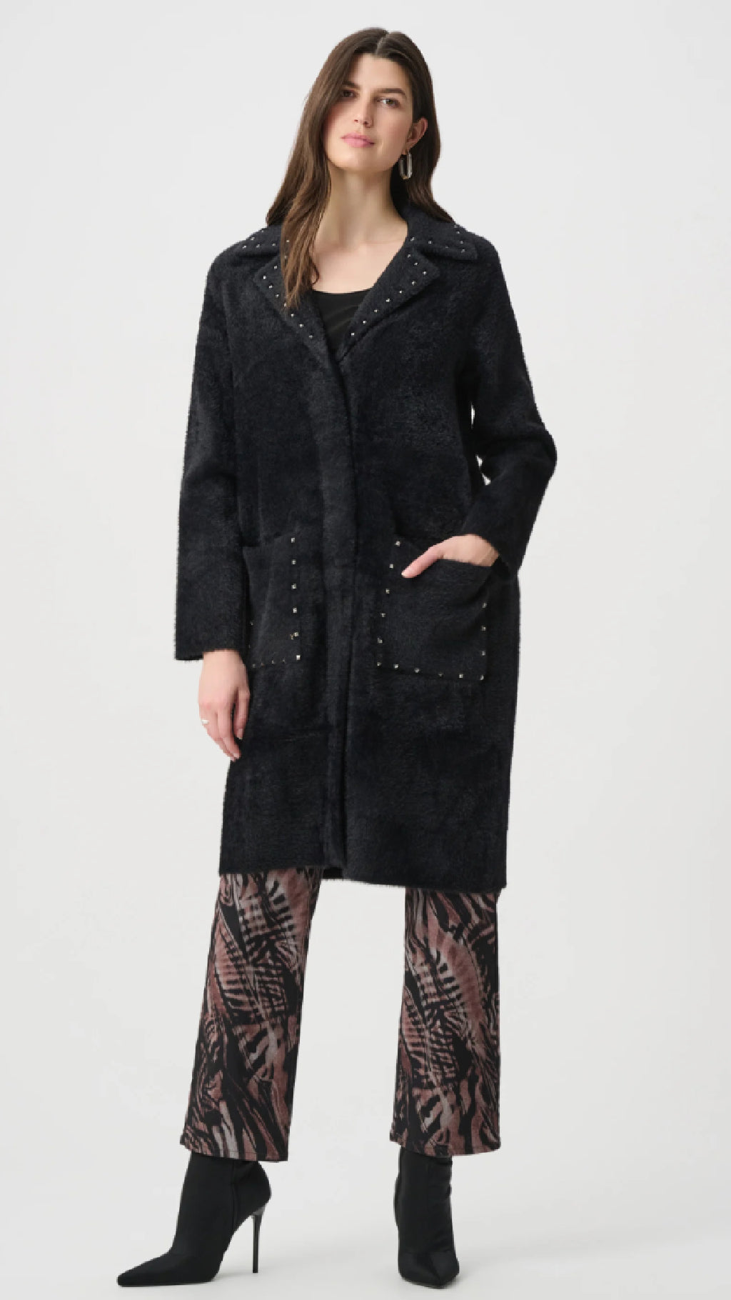 Joseph Ribkoff Studded Sweater Coat