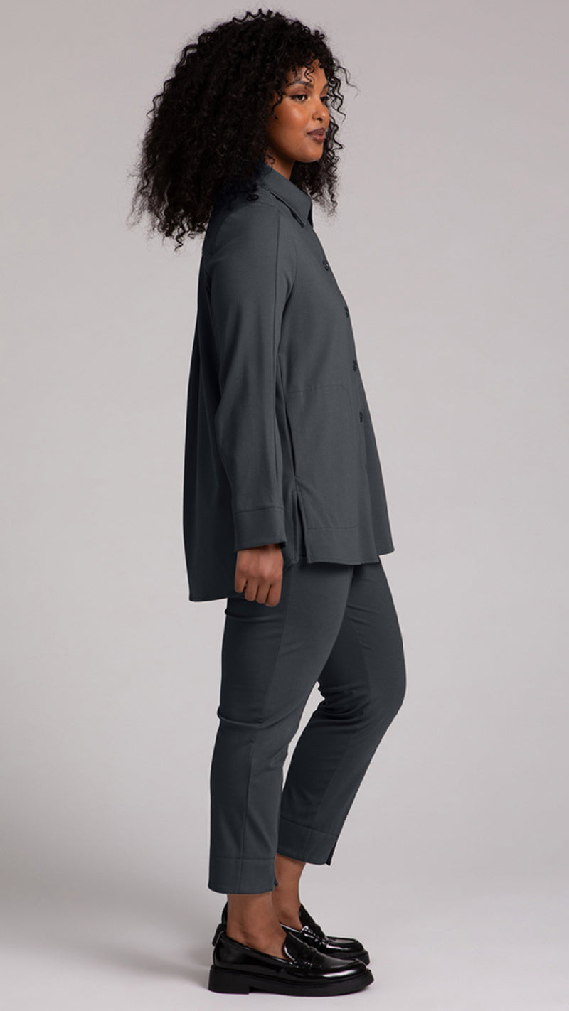 Hepburn Shacket, LT WT Ponte (Sale)