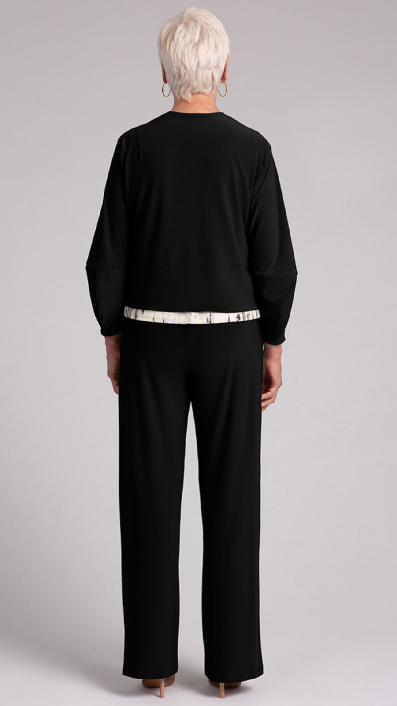 Cropped Lantern Jacket W/Zip Front (selected color on sale)
