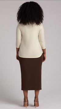 Go To Classic T-Relax, 3/4 Sleeve-Solid Colours