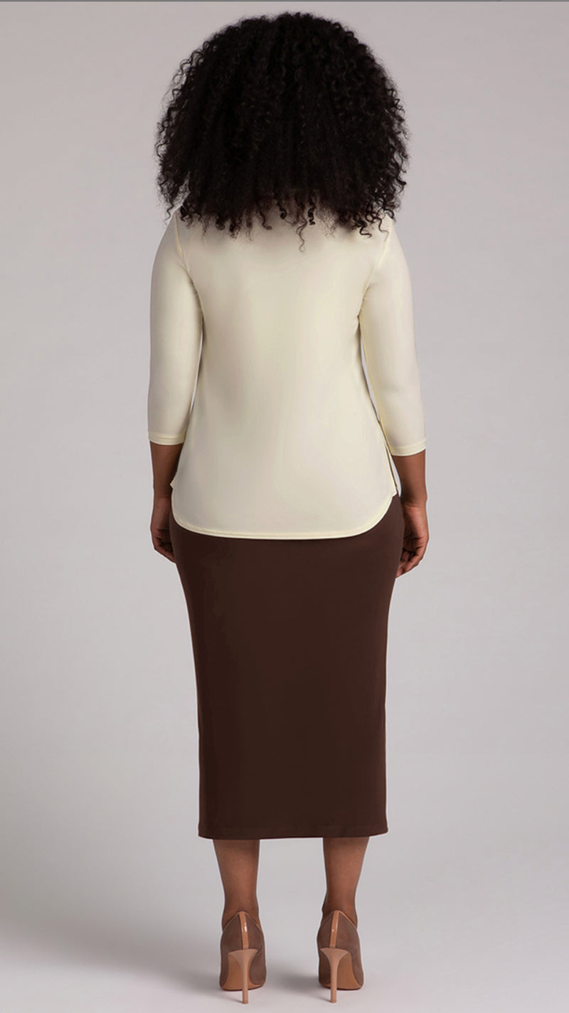 Go To Classic T-Relax, 3/4 Sleeve-Solid Colours