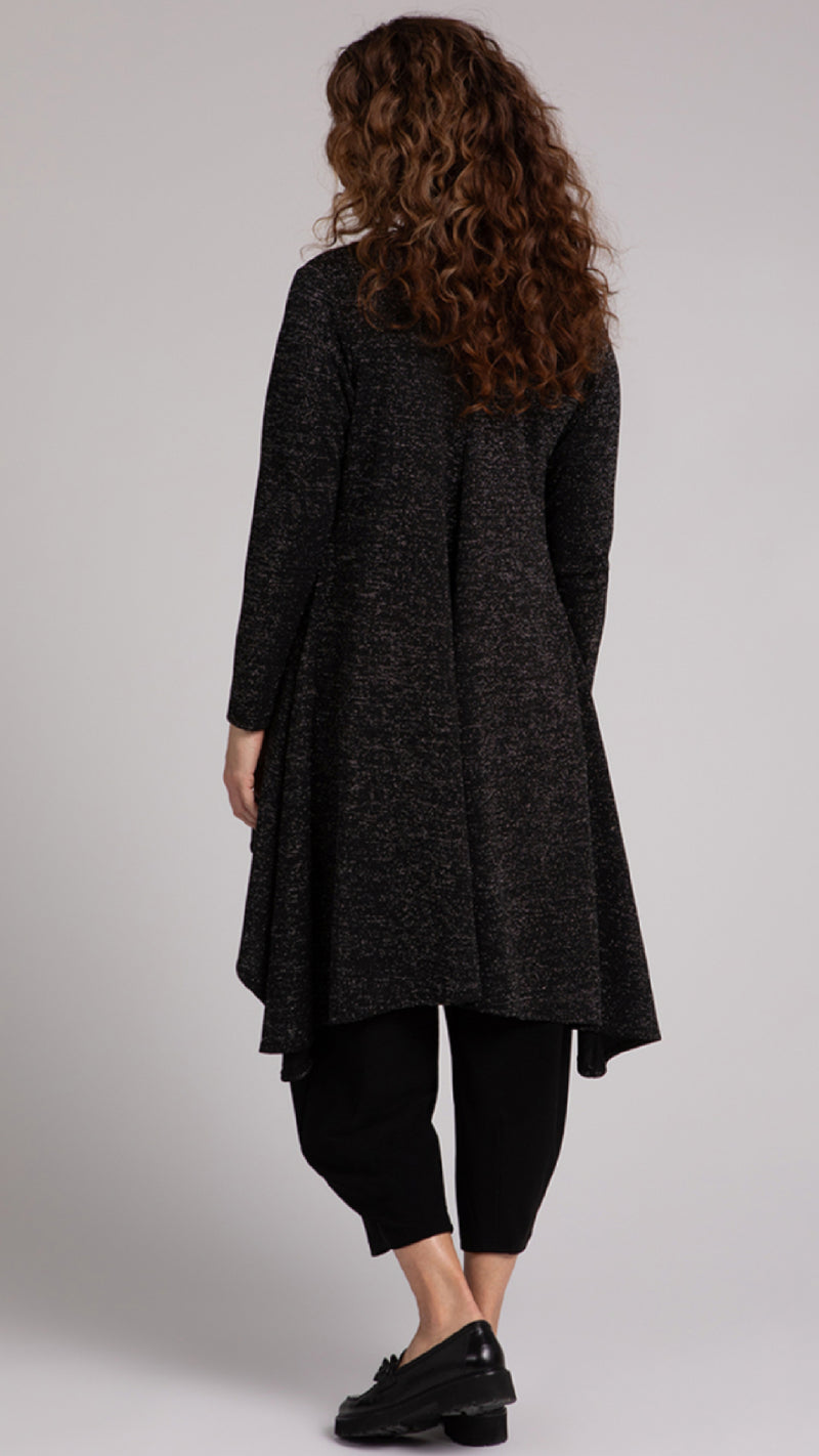 Flutter Duster Cardigan, Metallic Pique (Sale)