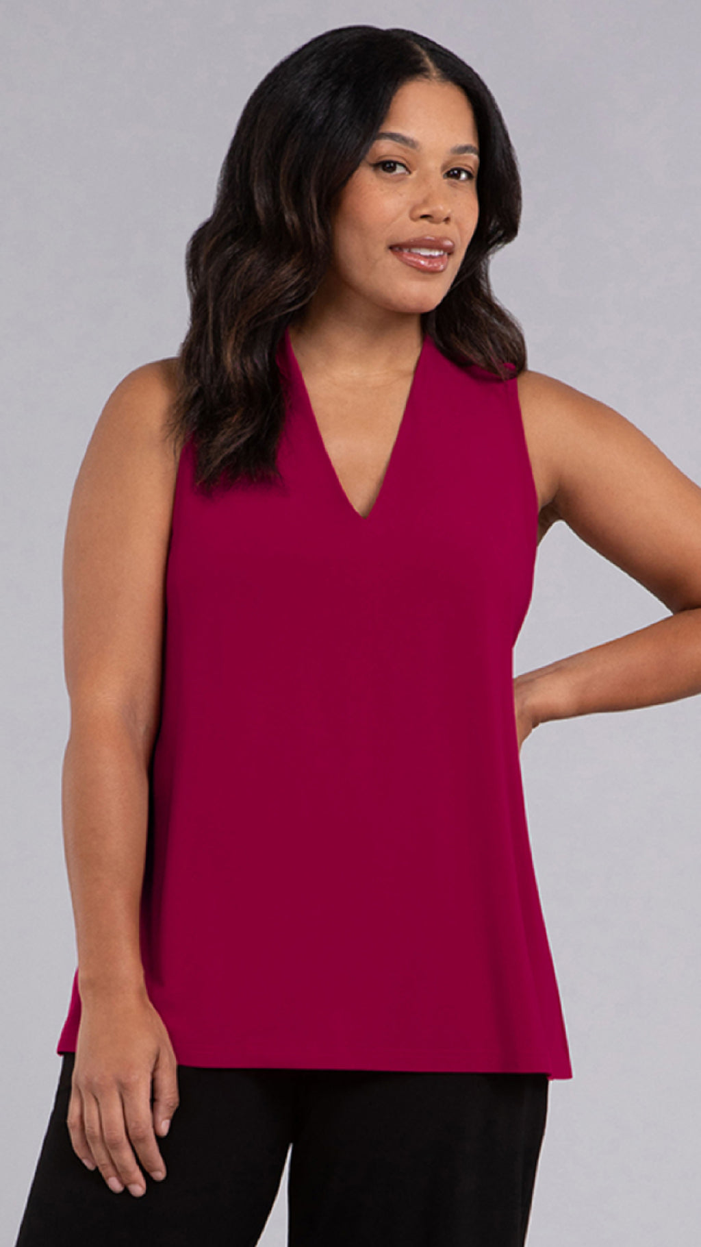 Deep V Trapeze Tank-Solid Colors (Sale)