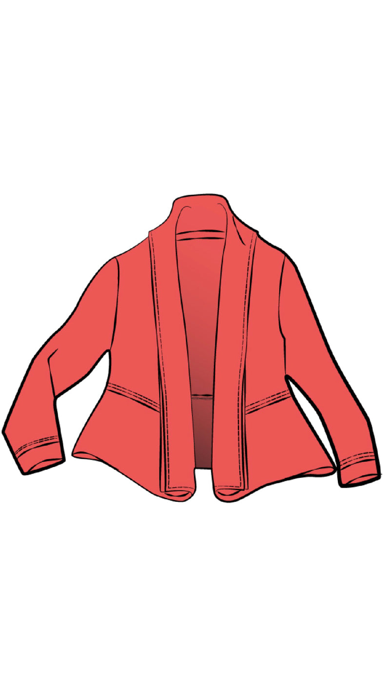 Splice Roll Neck Cardigan