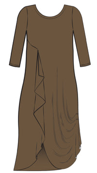 Drama Dress, 3/4 sleeve (Con’t…)