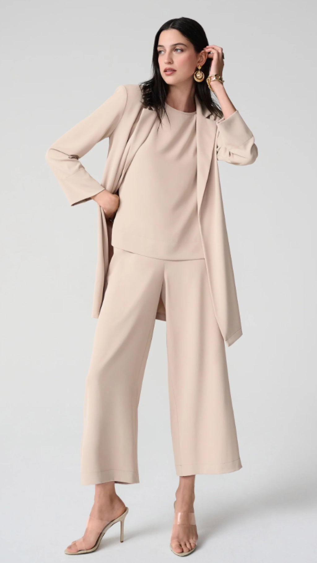 Joseph Ribkoff Woven Twill Boxy and Pant