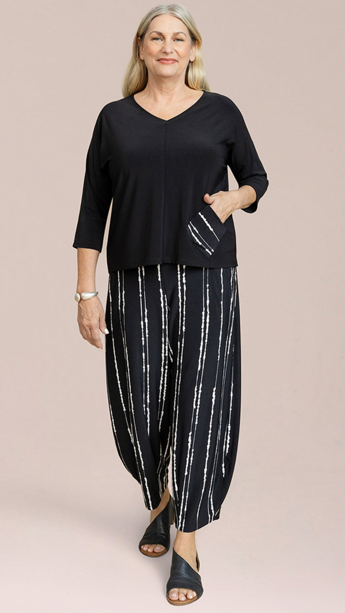 Revel Top-Cecile Print Pocket