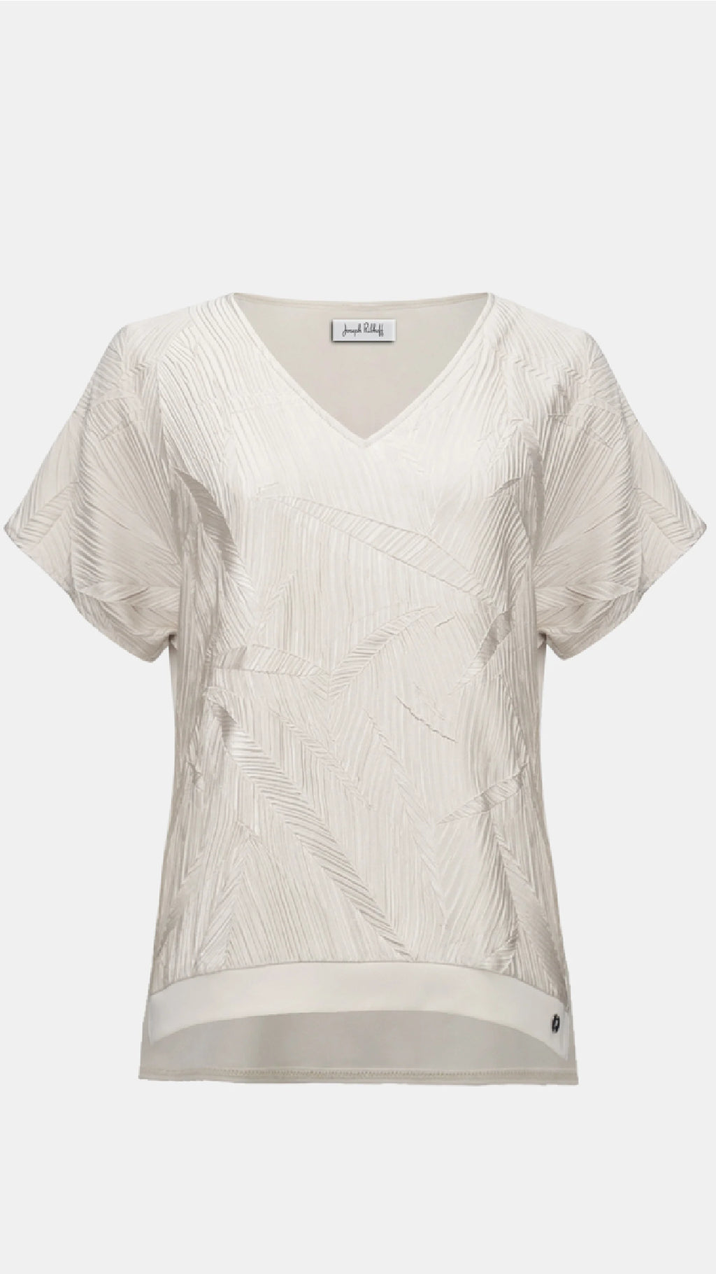 Joseph Ribkoff Pleated Satin Boxy Top and Pull-On Culotte Pants