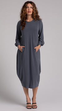 Easy Crew Neck Lantern Dress (Sale)