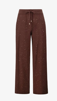 Joseph Ribkoff Sequin Mock-Neck Sweater and Drawstring Culottes