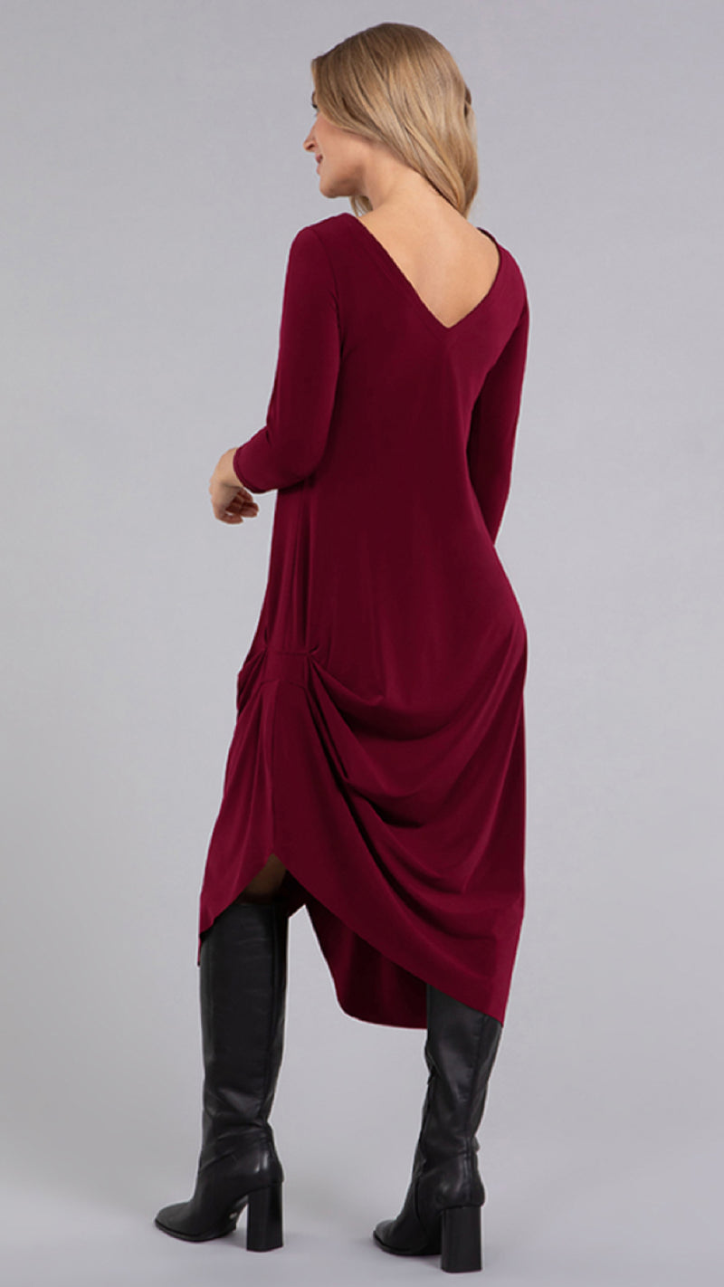 Drama Dress, 3/4 sleeve (Selected Colours on Sale)