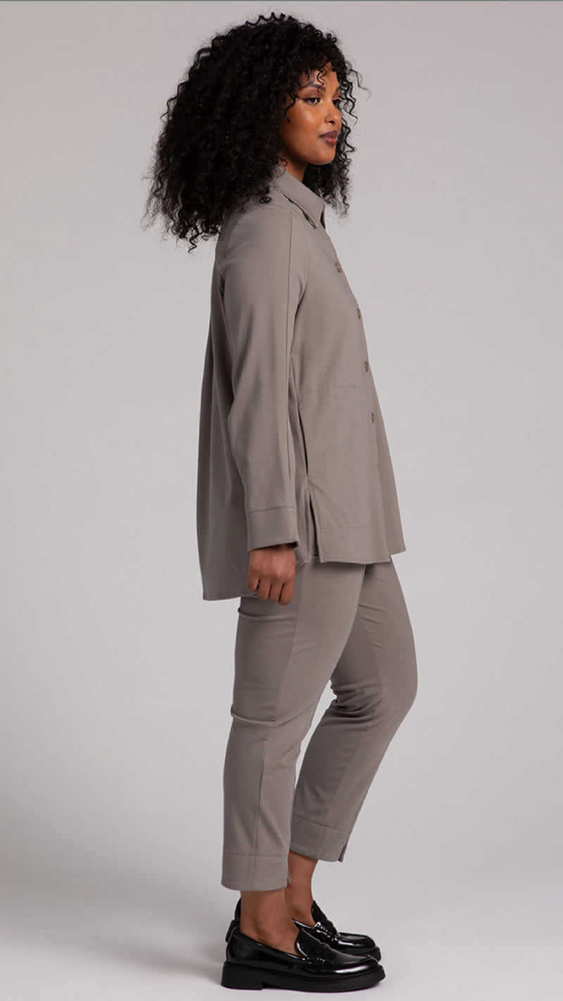 Hepburn Shacket, LT WT Ponte (Sale)