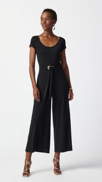 Silky Knit Culotte-Leg Jumpsuit