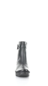 Fly London YUJl596FLY 000 Black Round Toe Boots