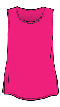 Sleeveless Go To Classic T, Relax-Solid Colors