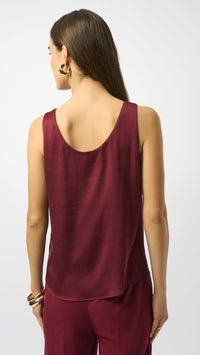 Joseph Ribkoff Recycled Hammered Satin Sleeveless Top