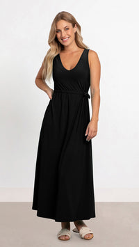 Sleeveless Reversible Tie Dress