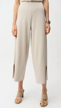 Joseph Ribkoff Viscose Blend Vest with Faux Welt Pockets, Culotte Pants