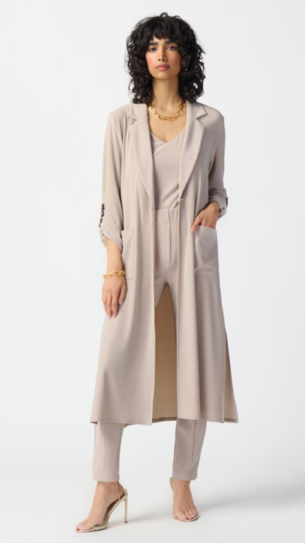 Joseph Ribkoff Silky Knit Duster Coat