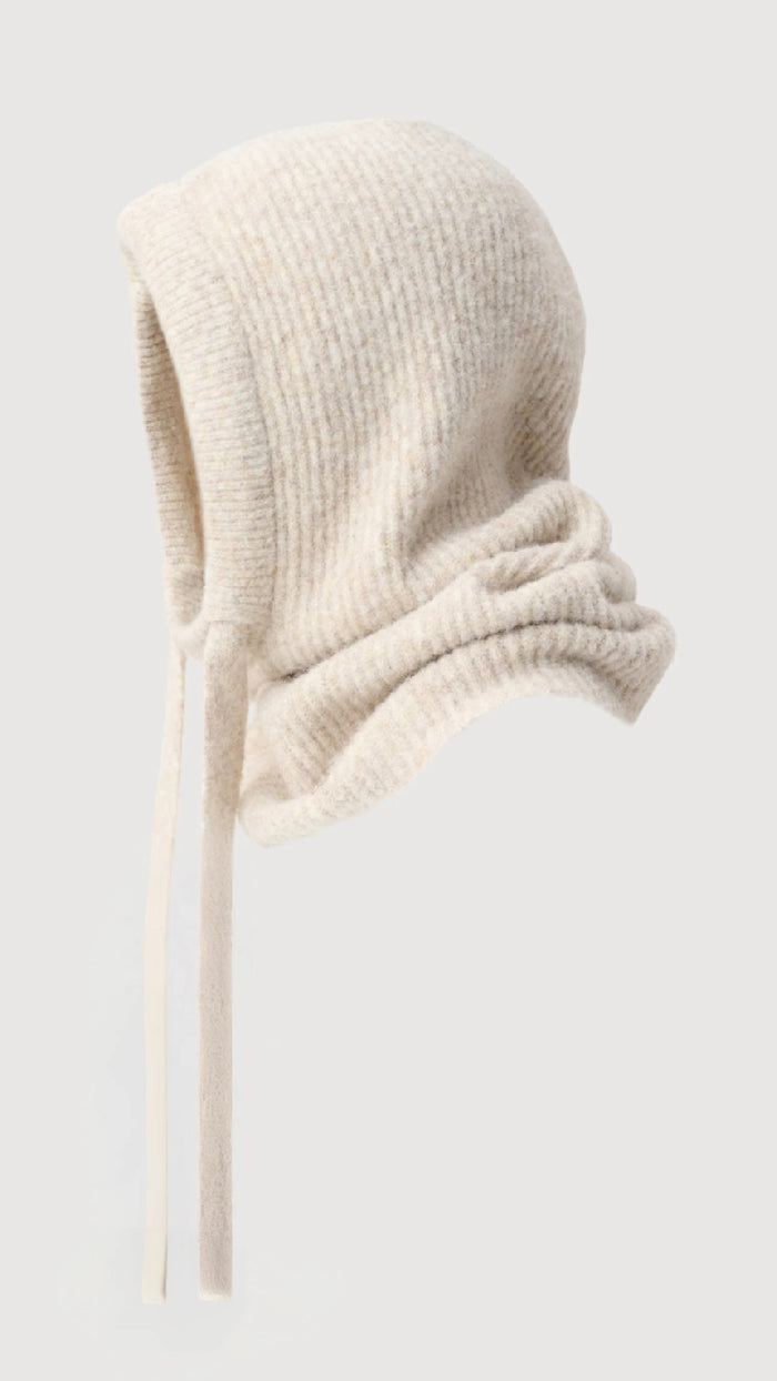 Joseph Ribkoff Brush Knit Hooded Scarf