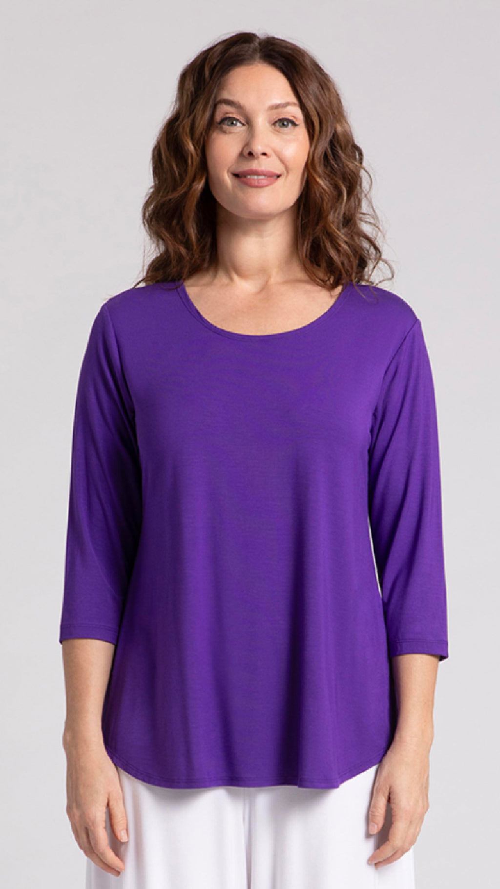 Bamboo Go To Classic T-Relax, 3/4 Sleeve-Solid Colours