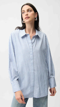 Joseph Ribkoff Tercel Stripe Boxy Blouse