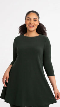 Trapeze Tunic, 3/4 Sleeve