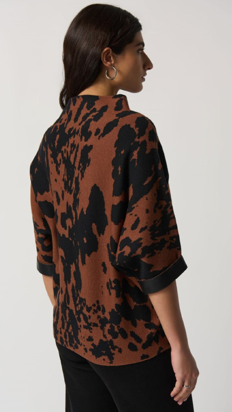 Animal Print Boxy Top